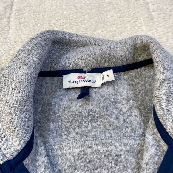Vineyard Vines Womens Better Grey Sweater Zip Up Vest - Picture 3 of 6